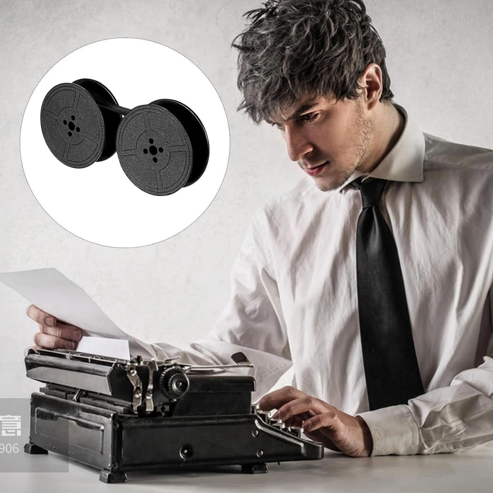 Typewriter Ribbon Roll - 2 Gulungan Pita Mesin Ketik Universal