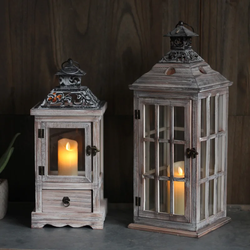 Collectible Vintage Lamps - Lampu Angin Kaca Kayu Antik, Tempat