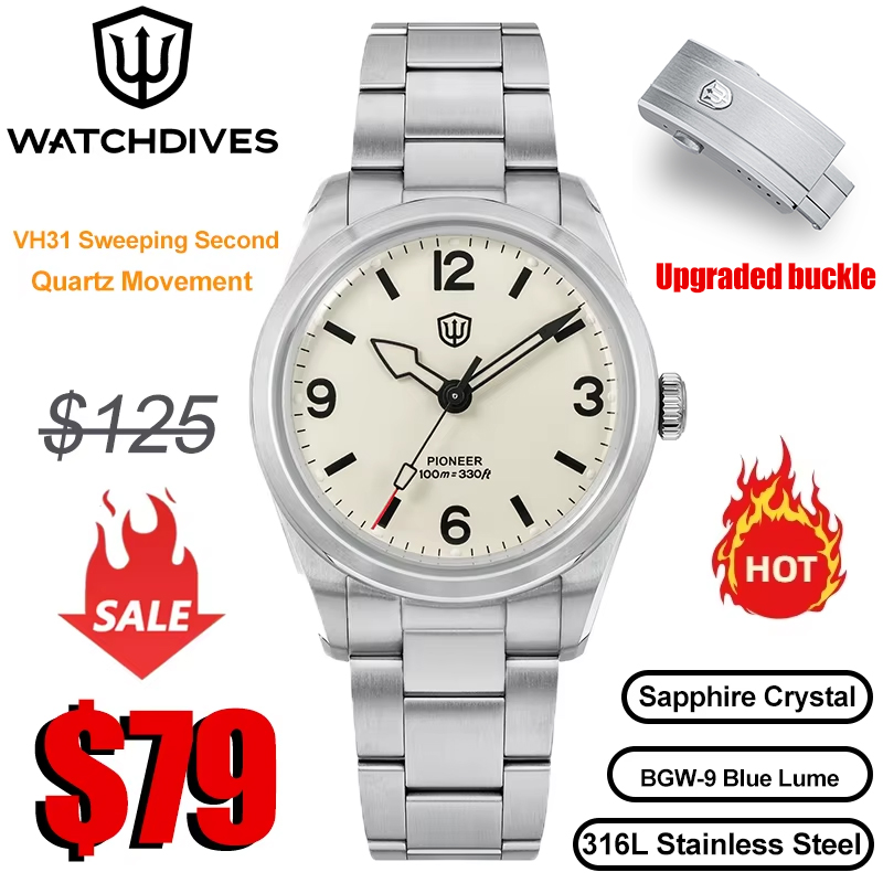 Vintage Watch Crystal - Watchdives WD1960S V2 Jam Tangan VH31