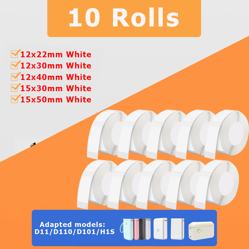 Typewriter Ribbon Roll - 10 Gulungan NiiMBOT D110 D11 D101