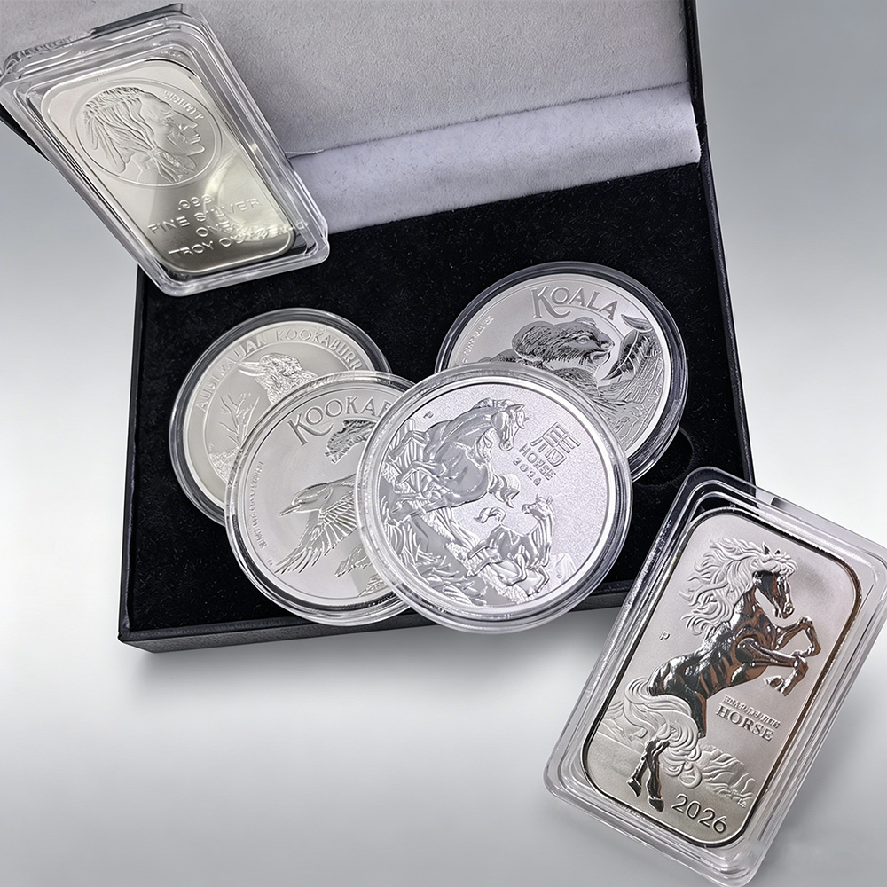 Vintage Collectible Coins - 1/5 Buah Koin Perak Antik Tema