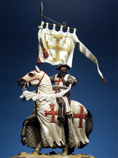 Vintage Collectible Figures - Figur Koleksi Ksatria Templar 54 Mm