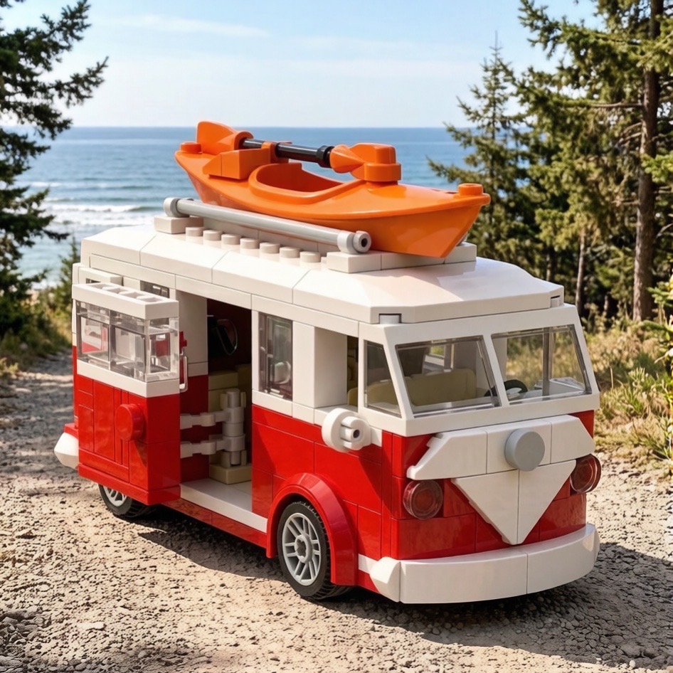 Vintage Toys Collector - Mainan Rakitan Van Pantai Vintage Model