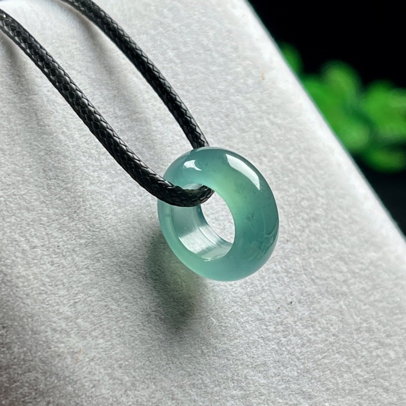 Vintage Necklace - Cincin Liontin Manik Keberuntungan Air Biru
