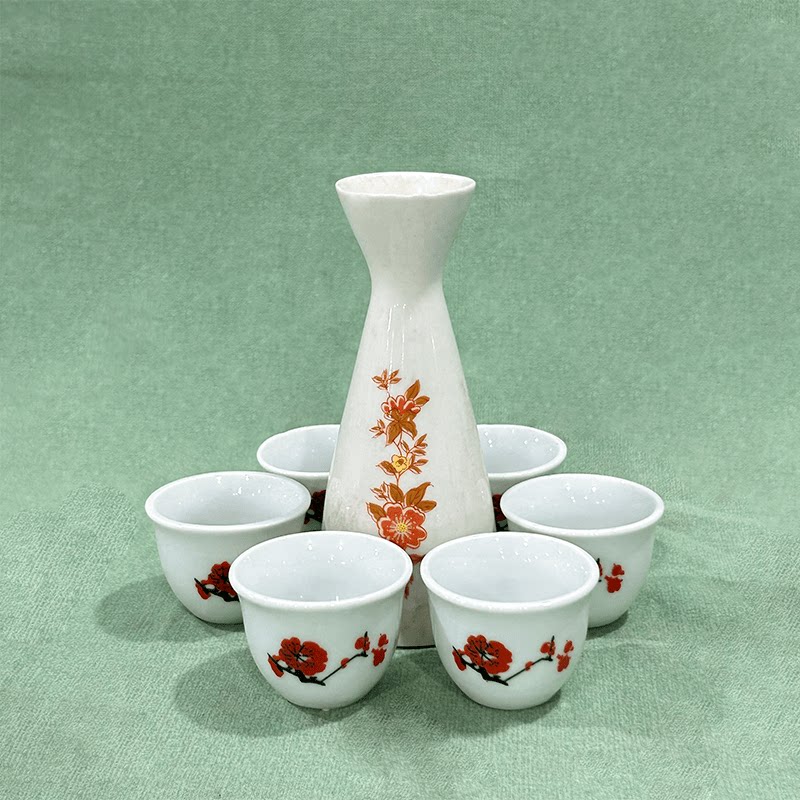 Collectible Vintage Wine - Ornamen keramik antik, pot anggur, cangkir