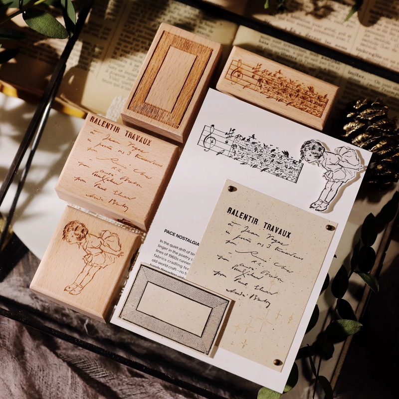 Set Stempel Karet Kayu Kupu-ku - Vintage Collectible Stamps ulasan dan harga