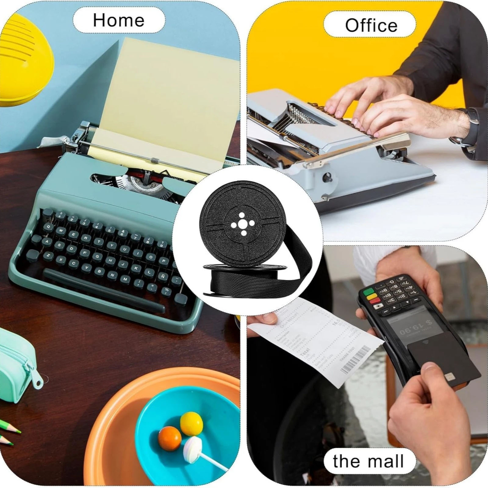 2 Gulungan Pita Mesin Ketik Un - Typewriter Ribbon Roll ulasan dan harga