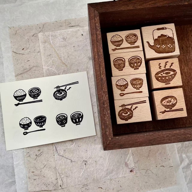 Stempel Karet Kayu Motif Teko  - Vintage Collectible Stamps ulasan dan harga