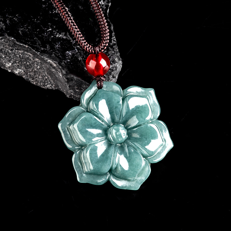 Kalung Liontin Bunga Giok Burm - Vintage Necklace ulasan dan harga