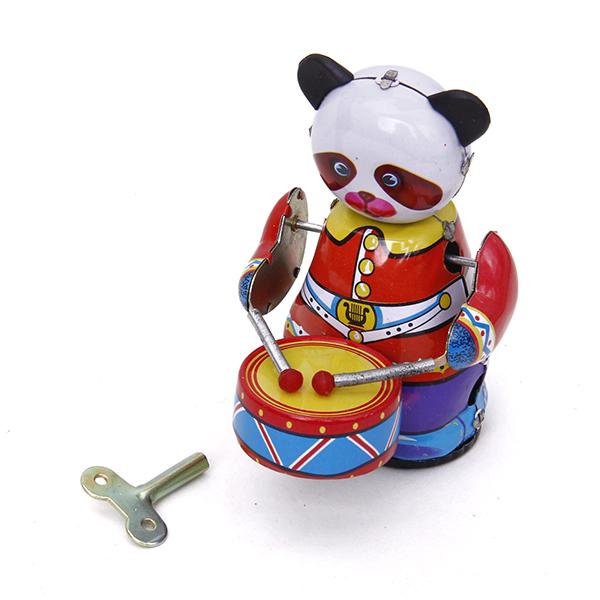 Mainan Drummer Panda Jam Putar - Vintage Collectible Figures ulasan dan harga