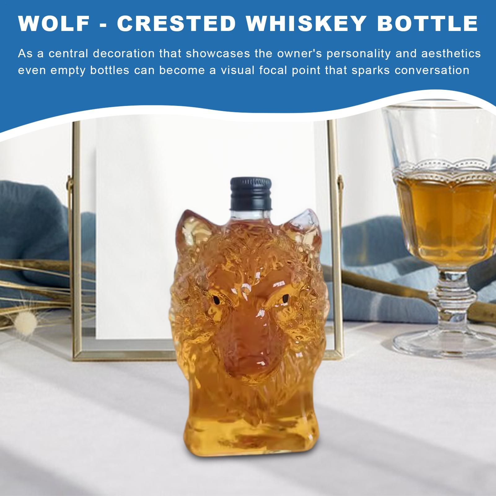 Botol Wiski Bentuk Serigala Ca - Collectible Vintage Wine ulasan dan harga