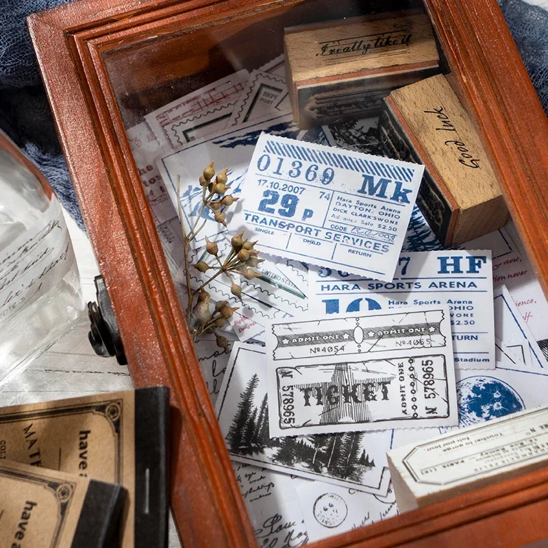 20pcs Koleksi Stiker Seri Misc - Vintage Collectible Stamps ulasan dan harga