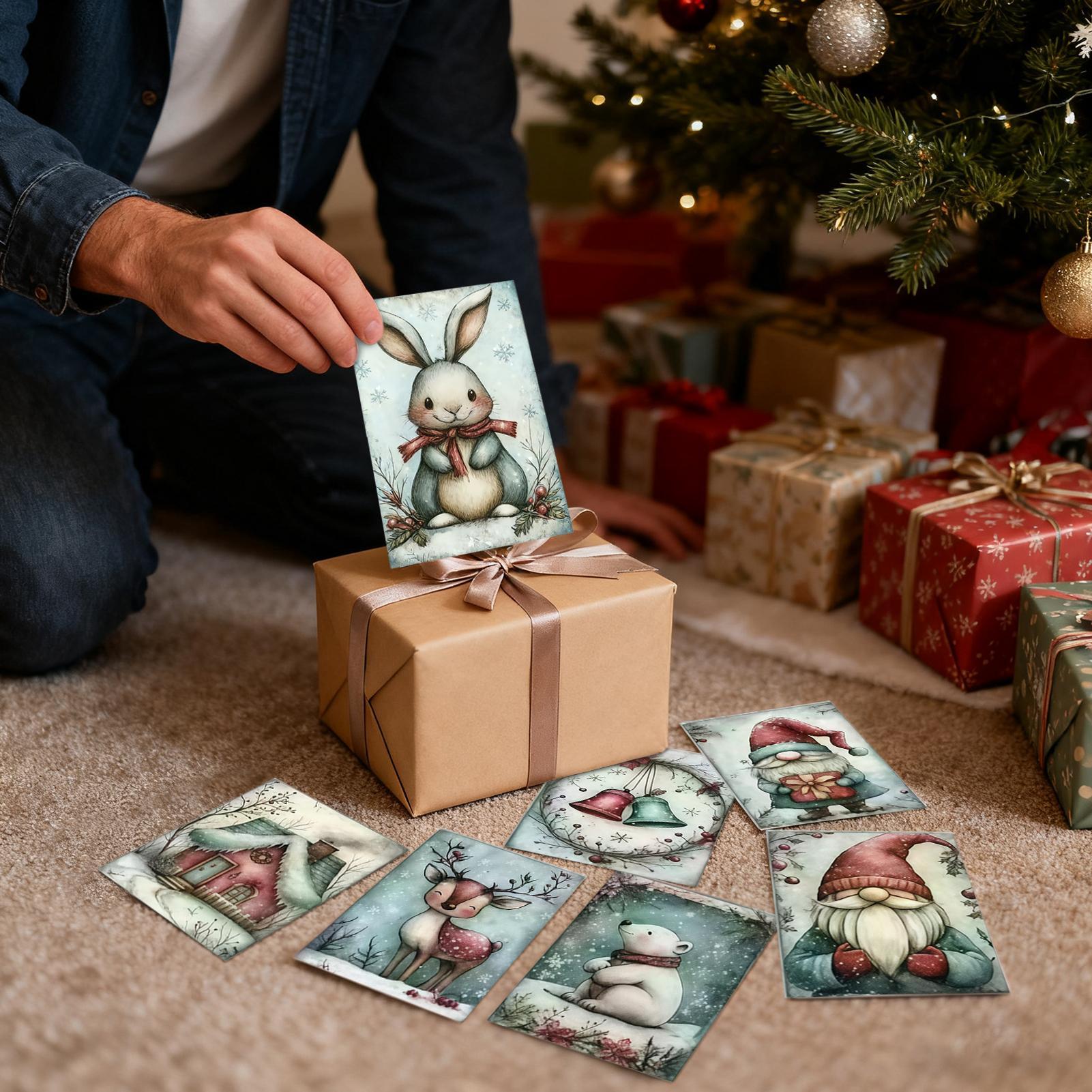 Kartu Ucapan Natal 20-Piece Ko - Collectible Vintage Greeting Cards ulasan dan harga