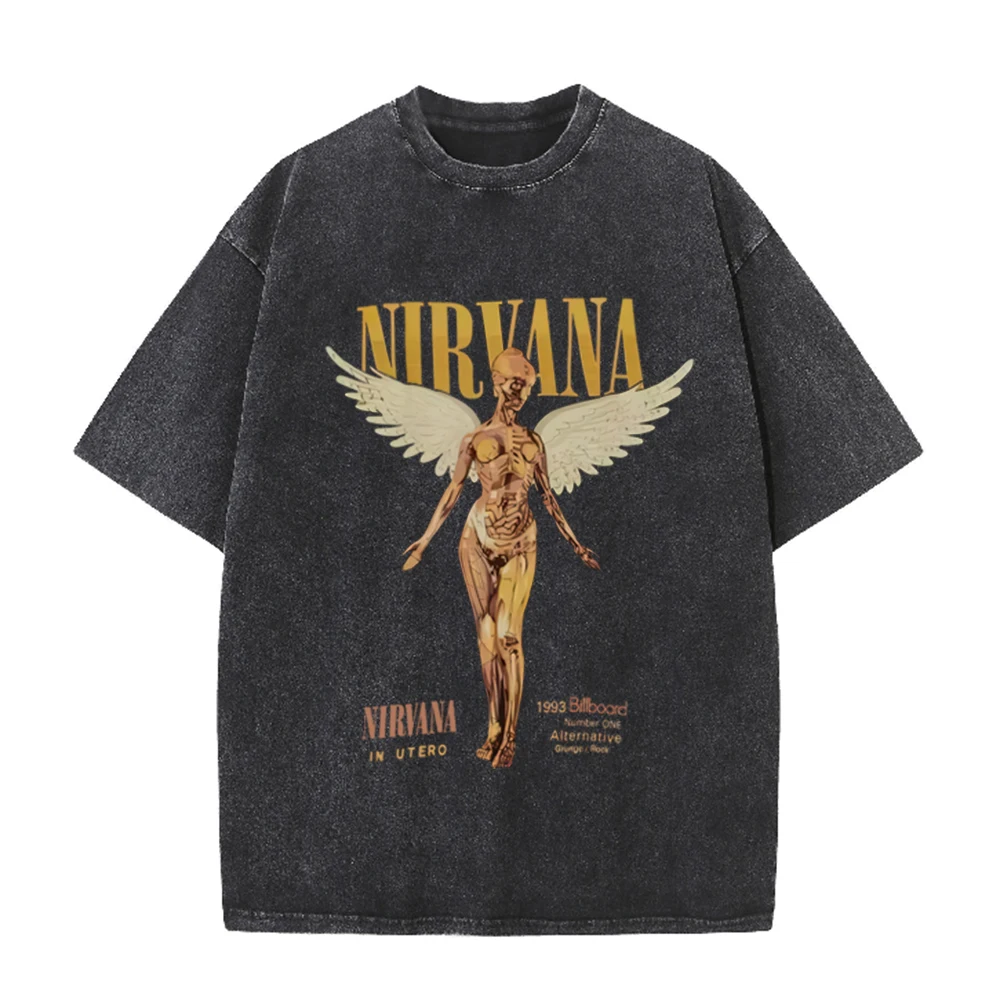Kaos Oversize Retro Acid Wash  - Vintage Collectible Figures ulasan dan harga