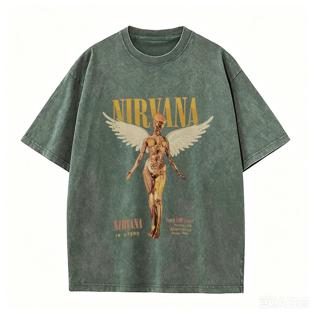 Kaos Oversize Retro Acid Wash  - Vintage Collectible Figures ulasan dan harga