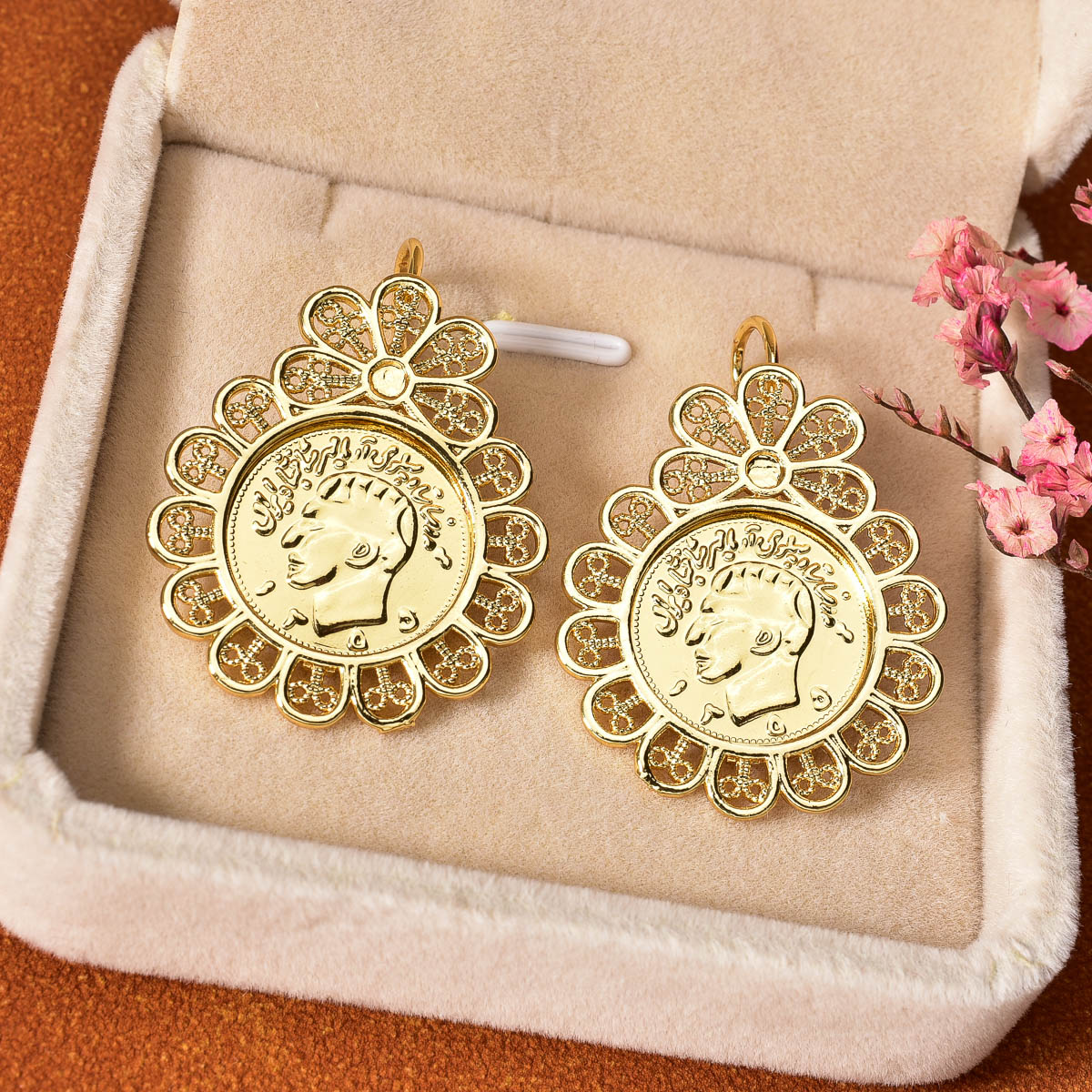 Anting-anting kancing berbentu - Vintage Collectible Coins ulasan dan harga