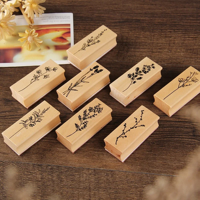 Set stempel karet kayu pohon t - Vintage Collectible Stamps ulasan dan harga