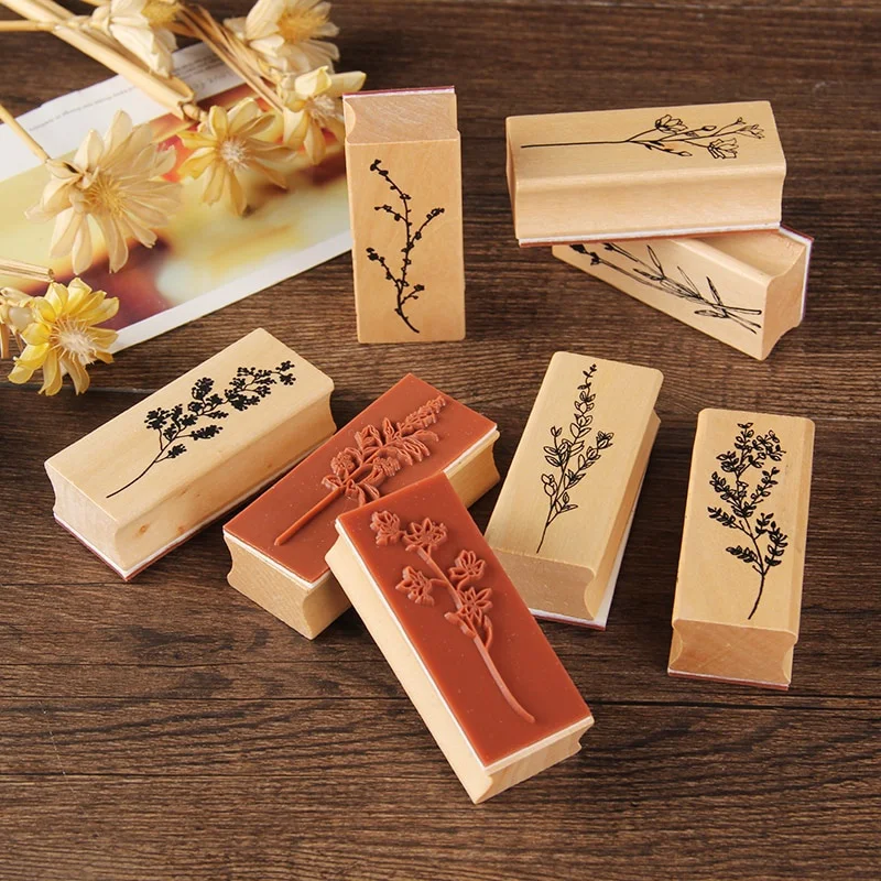 Set stempel karet kayu pohon t - Vintage Collectible Stamps ulasan dan harga