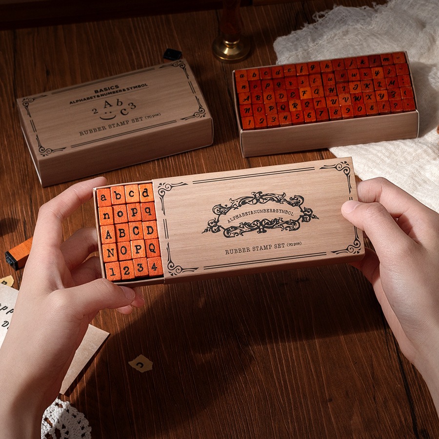 Set Stempel Kayu Nomor Alfabet - Vintage Collectible Stamps ulasan dan harga
