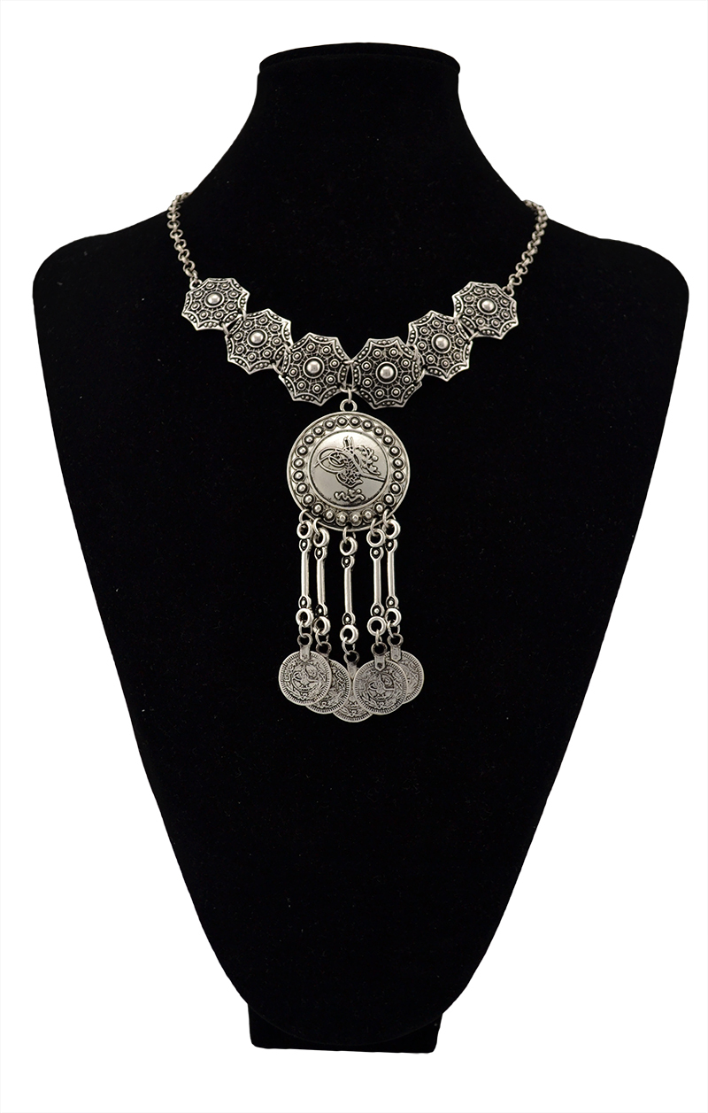 Etnik Gypsy Kalung Rumbai Koin - Vintage Collectible Coins ulasan dan harga
