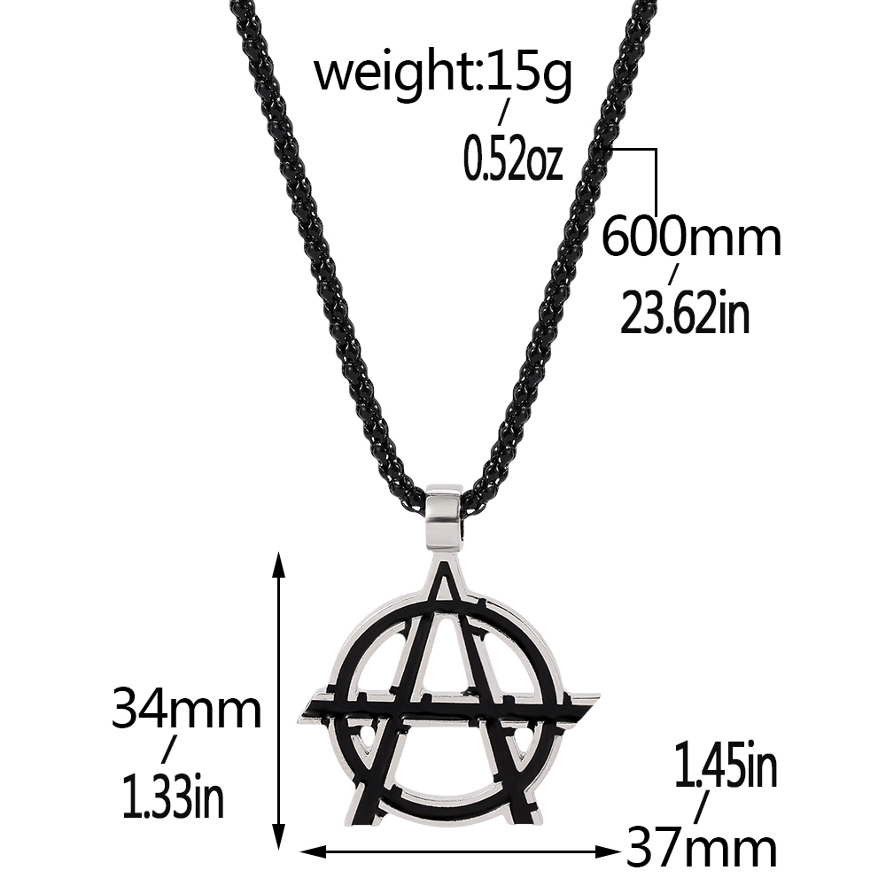 Kalung Logo Huruf A Simbol Fil - Vintage Necklace ulasan dan harga