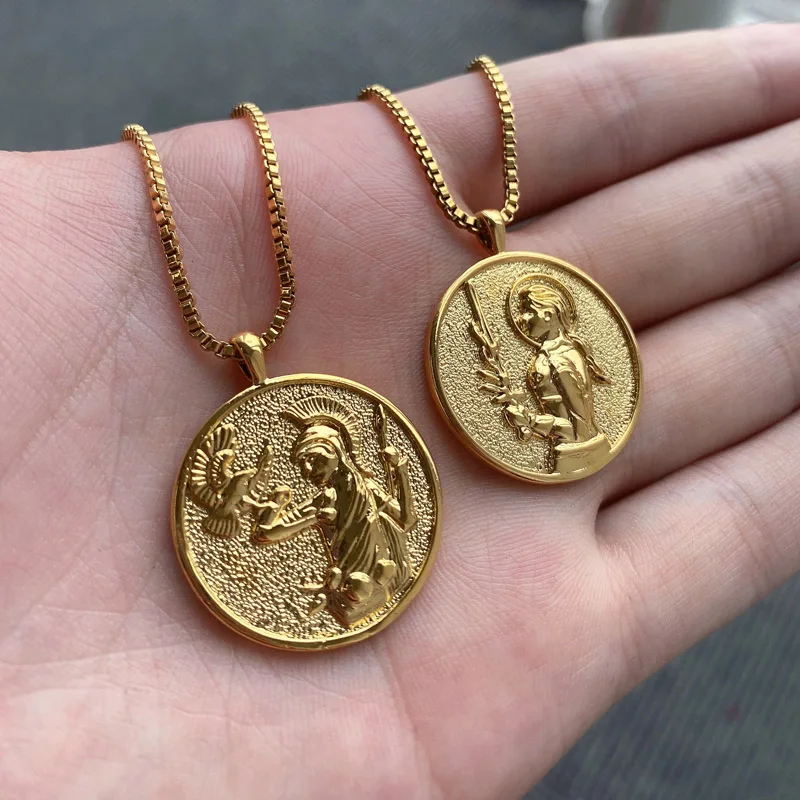 Kalung Koin Dewi Athena Esteti - Vintage Collectible Coins ulasan dan harga