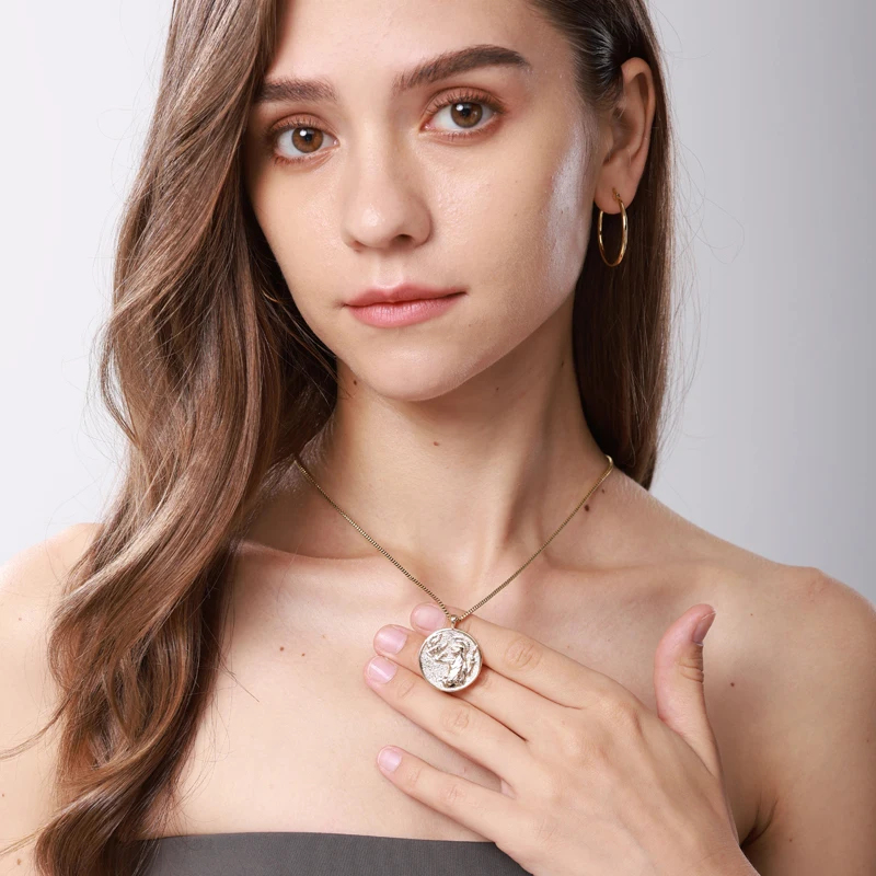Kalung Koin Dewi Athena Esteti - Vintage Collectible Coins ulasan dan harga