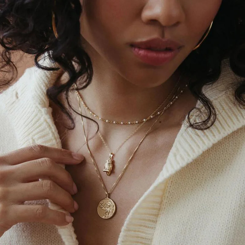 Kalung Koin Dewi Athena Esteti - Vintage Collectible Coins ulasan dan harga