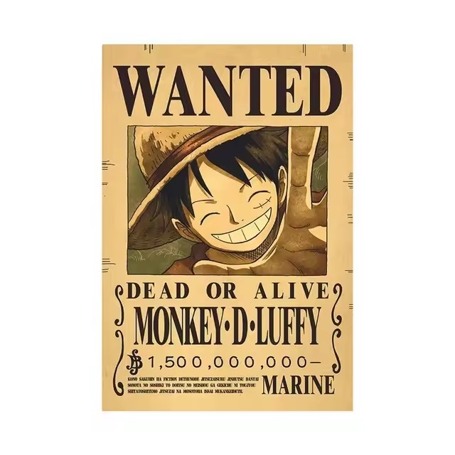 Poster Anime One Piece Bounty  - Vintage Collectible Items ulasan dan harga