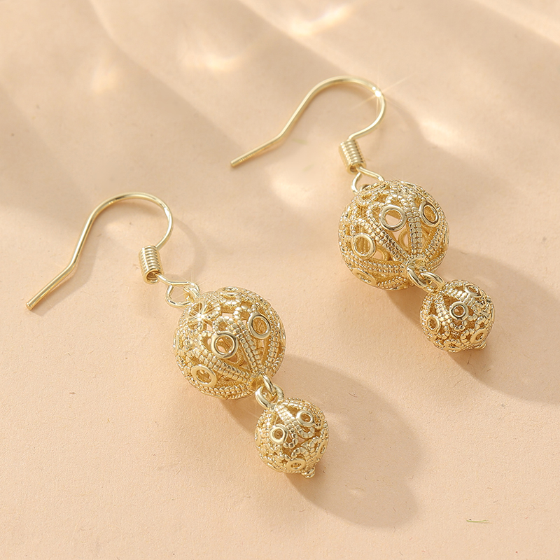 Anting Gantung Bola Ukiran Ber - Vintage Collectible Figures ulasan dan harga