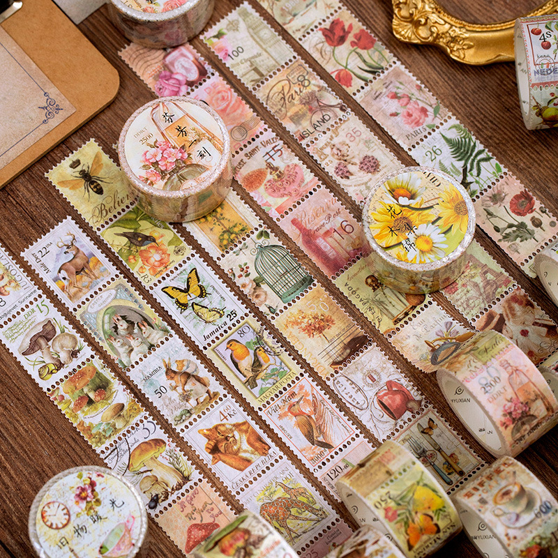 1 buah/1lot pita perekat dekor - Vintage Collectible Stamps ulasan dan harga