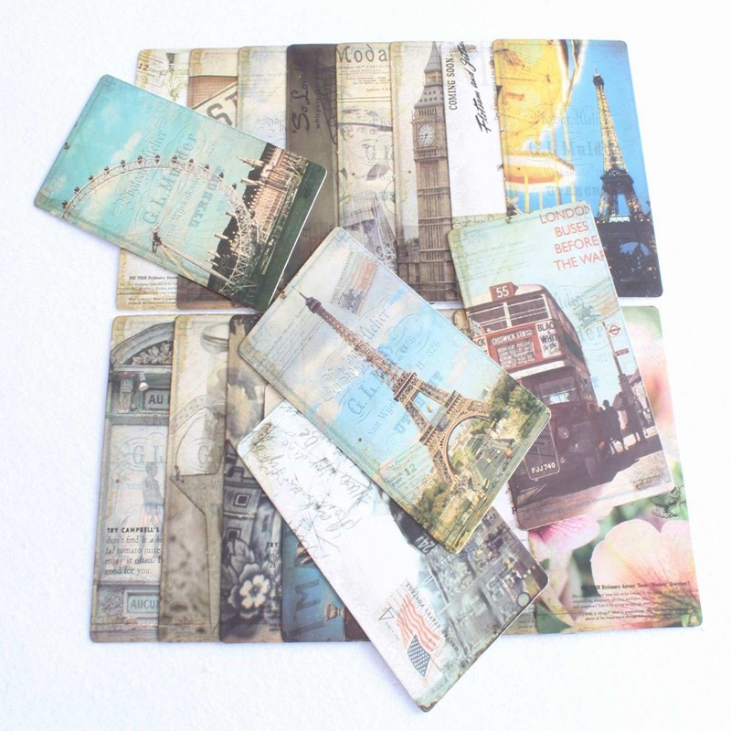 Baru 32Pcs Vintage Bangunan Te - Collectible Vintage Greeting Cards ulasan dan harga