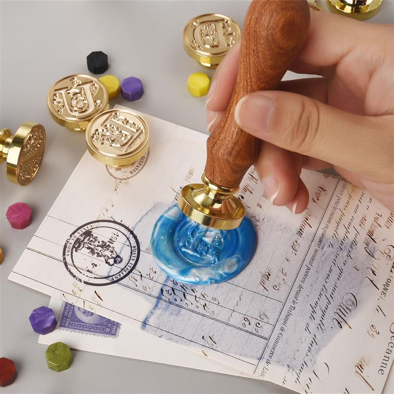A-Z Vintage disegel lilin cap  - Vintage Collectible Stamps ulasan dan harga