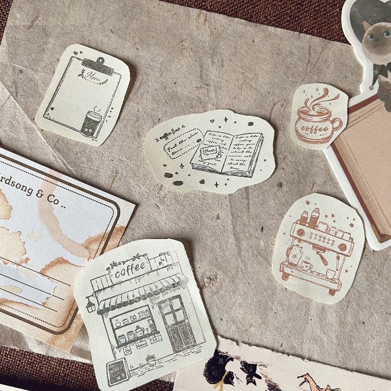 Stempel Karet Kayu Tema Kopi V - Vintage Collectible Stamps ulasan dan harga