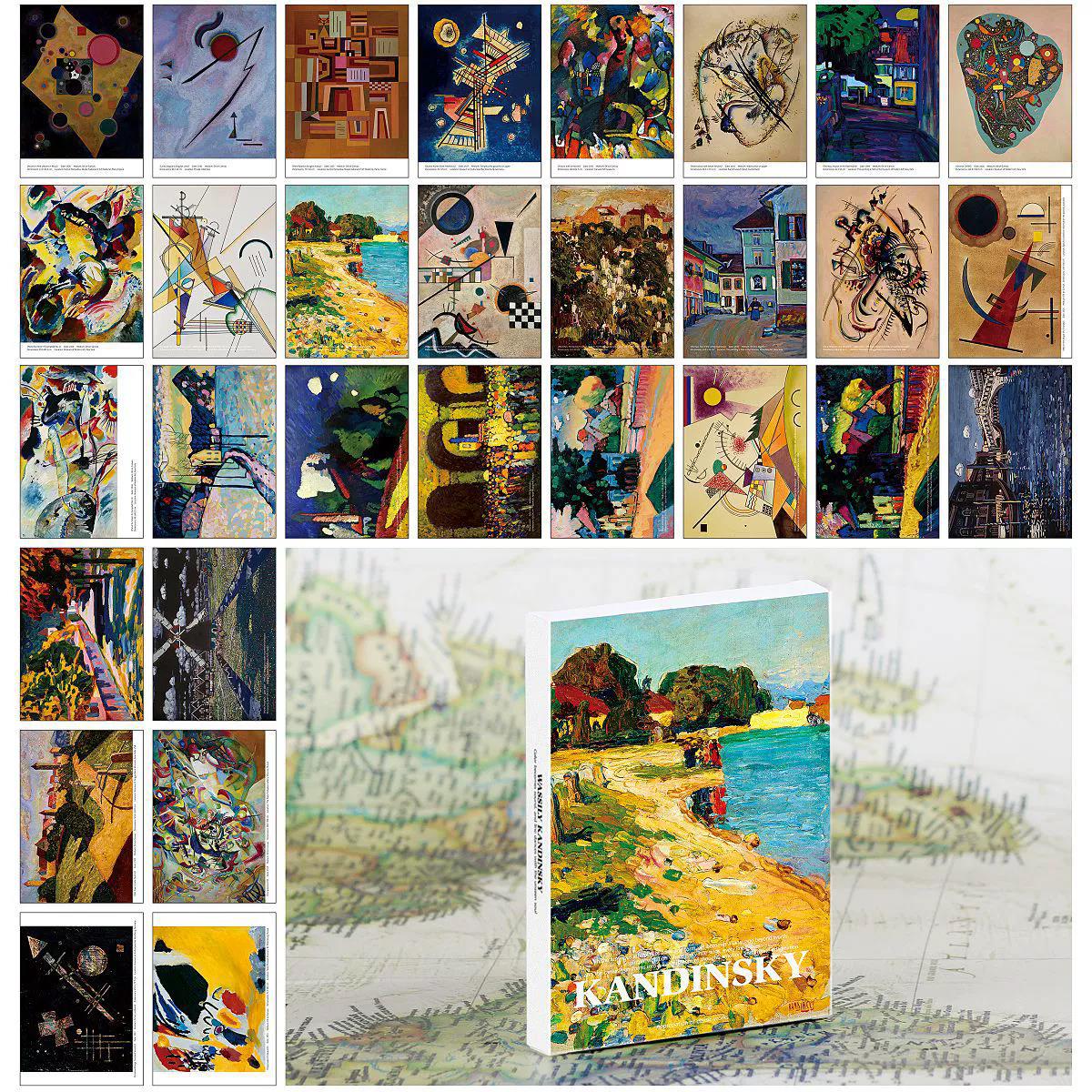 Set Kartu Pos Seni Wassily Kan - Collectible Vintage Greeting Cards ulasan dan harga